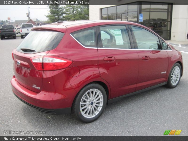 Ruby Red / Medium Light Stone 2013 Ford C-Max Hybrid SEL