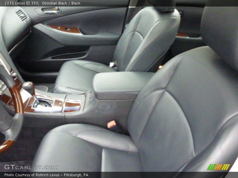 Obsidian Black / Black 2011 Lexus ES 350