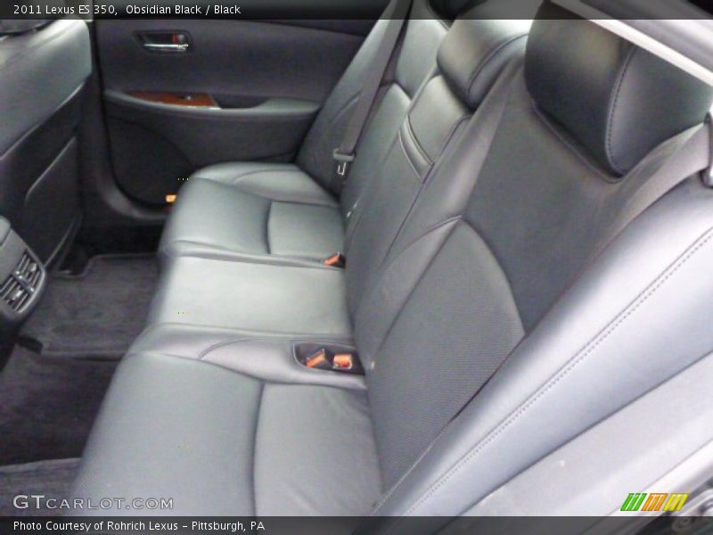Obsidian Black / Black 2011 Lexus ES 350