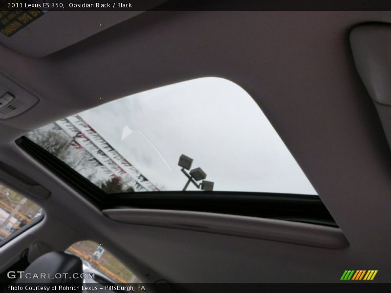 Obsidian Black / Black 2011 Lexus ES 350