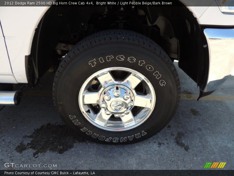 Bright White / Light Pebble Beige/Bark Brown 2012 Dodge Ram 2500 HD Big Horn Crew Cab 4x4