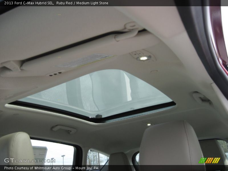 Ruby Red / Medium Light Stone 2013 Ford C-Max Hybrid SEL