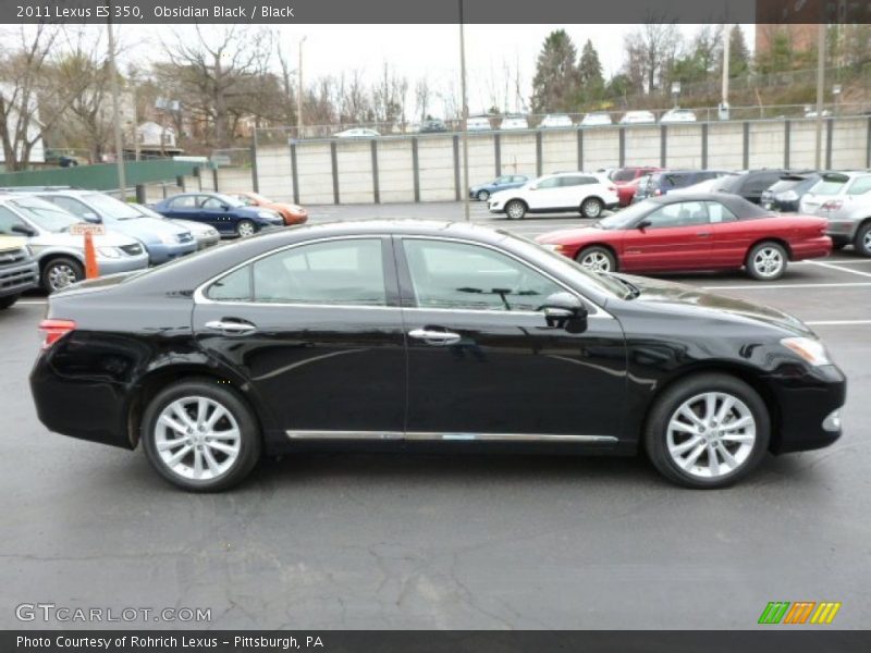 Obsidian Black / Black 2011 Lexus ES 350