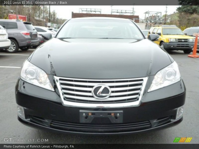 Obsidian Black / Black 2011 Lexus ES 350