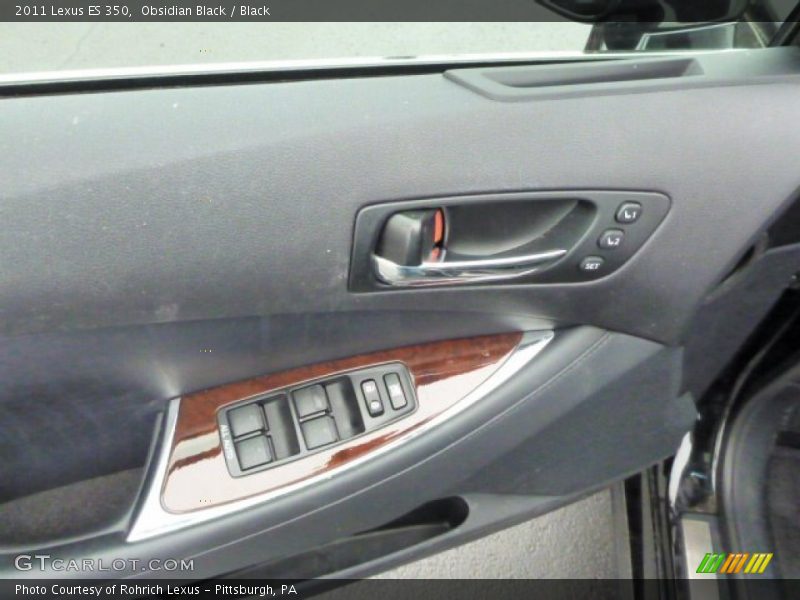 Obsidian Black / Black 2011 Lexus ES 350
