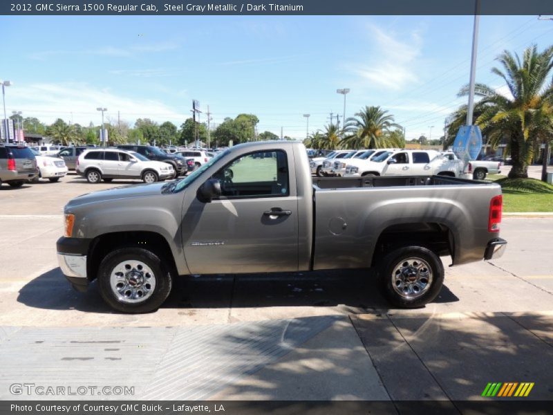 Steel Gray Metallic / Dark Titanium 2012 GMC Sierra 1500 Regular Cab