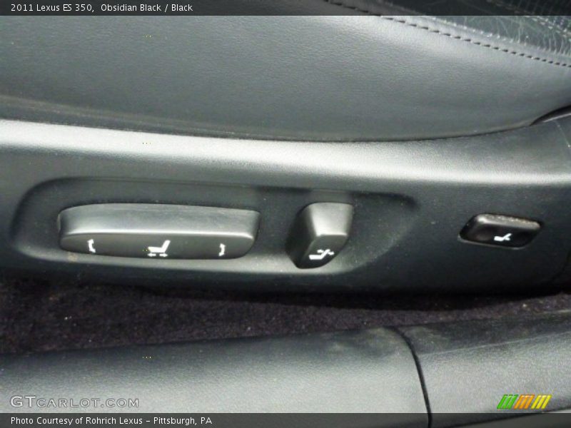 Obsidian Black / Black 2011 Lexus ES 350
