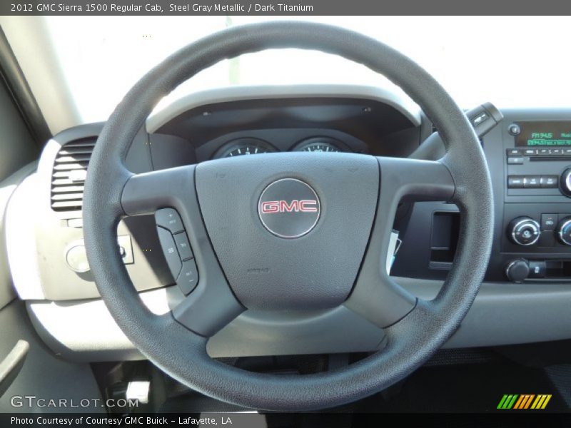 Steel Gray Metallic / Dark Titanium 2012 GMC Sierra 1500 Regular Cab