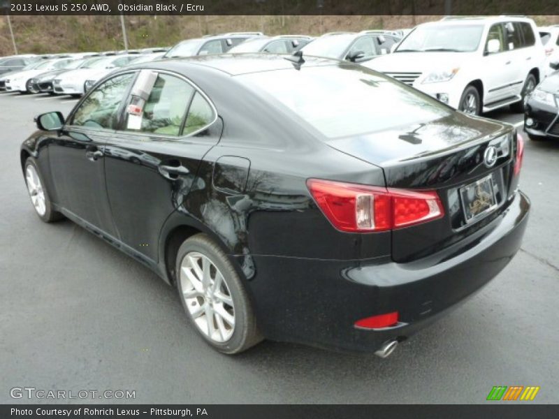 Obsidian Black / Ecru 2013 Lexus IS 250 AWD