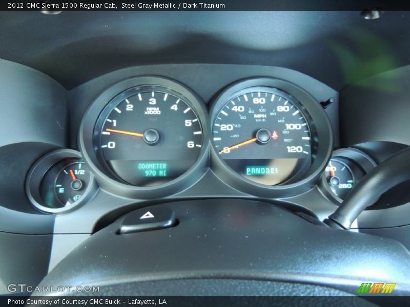 Steel Gray Metallic / Dark Titanium 2012 GMC Sierra 1500 Regular Cab