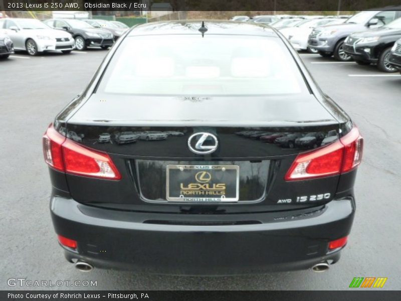 Obsidian Black / Ecru 2013 Lexus IS 250 AWD