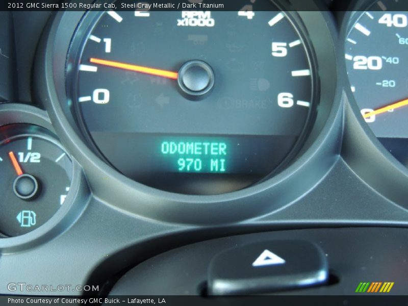 Steel Gray Metallic / Dark Titanium 2012 GMC Sierra 1500 Regular Cab