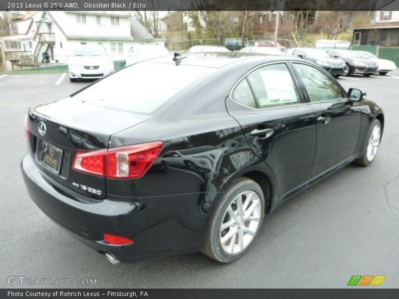 Obsidian Black / Ecru 2013 Lexus IS 250 AWD