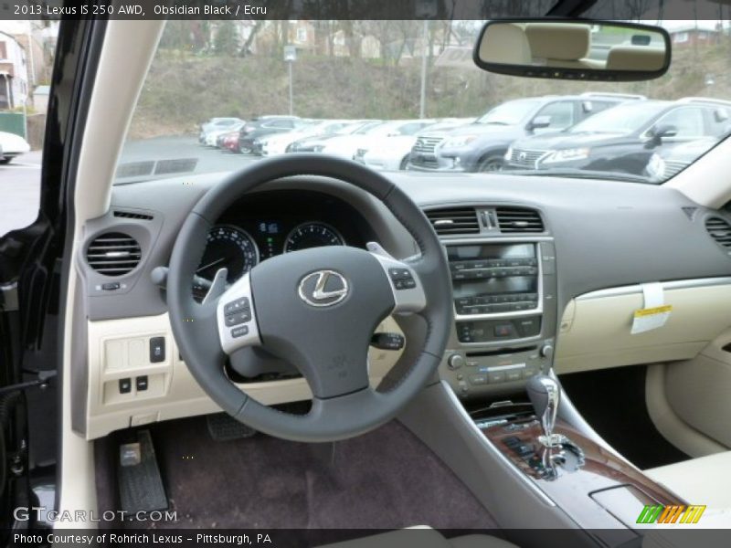 Obsidian Black / Ecru 2013 Lexus IS 250 AWD