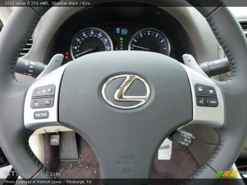 Obsidian Black / Ecru 2013 Lexus IS 250 AWD