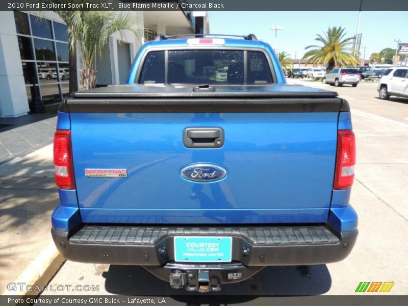 Blue Flame Metallic / Charcoal Black 2010 Ford Explorer Sport Trac XLT