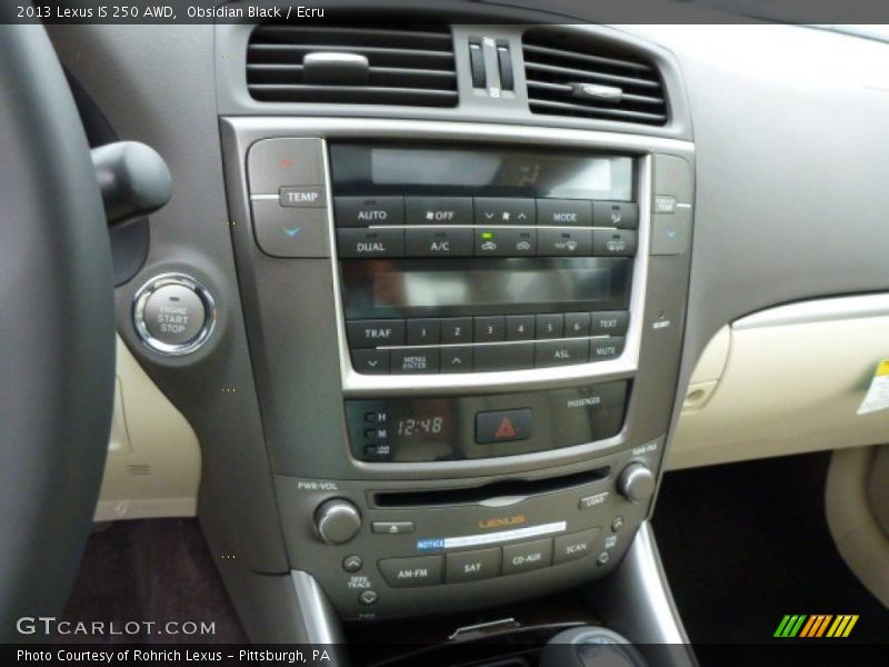 Obsidian Black / Ecru 2013 Lexus IS 250 AWD