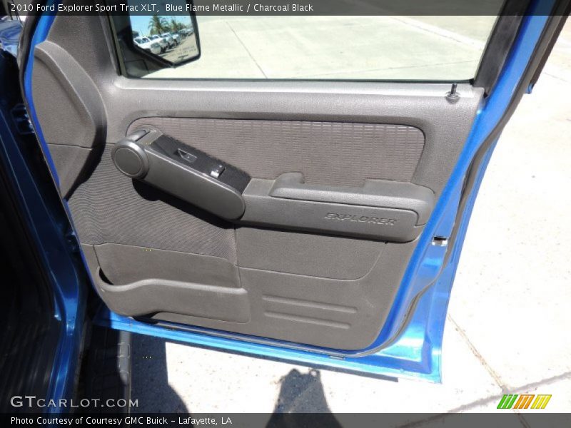 Blue Flame Metallic / Charcoal Black 2010 Ford Explorer Sport Trac XLT