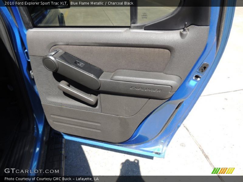 Blue Flame Metallic / Charcoal Black 2010 Ford Explorer Sport Trac XLT