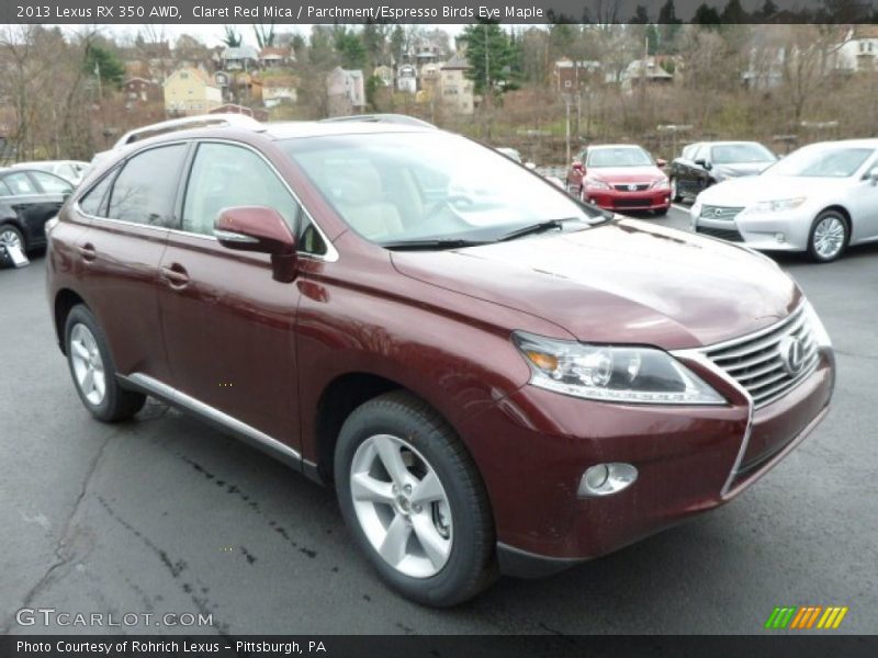 Claret Red Mica / Parchment/Espresso Birds Eye Maple 2013 Lexus RX 350 AWD