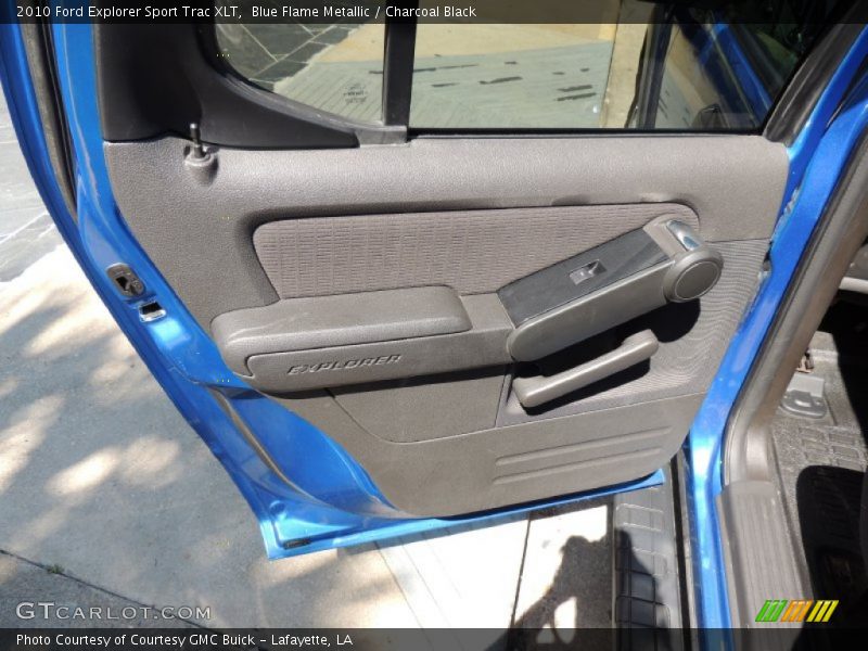 Blue Flame Metallic / Charcoal Black 2010 Ford Explorer Sport Trac XLT