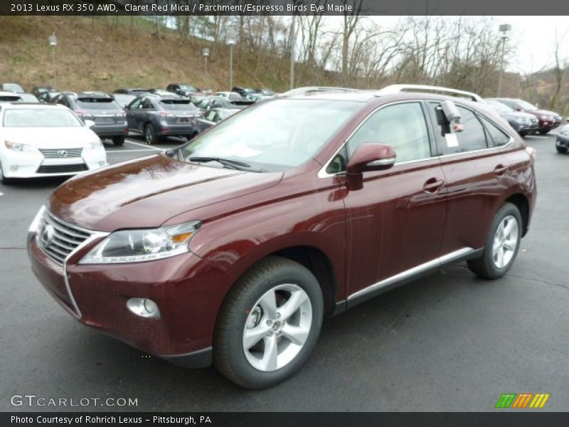 Claret Red Mica / Parchment/Espresso Birds Eye Maple 2013 Lexus RX 350 AWD