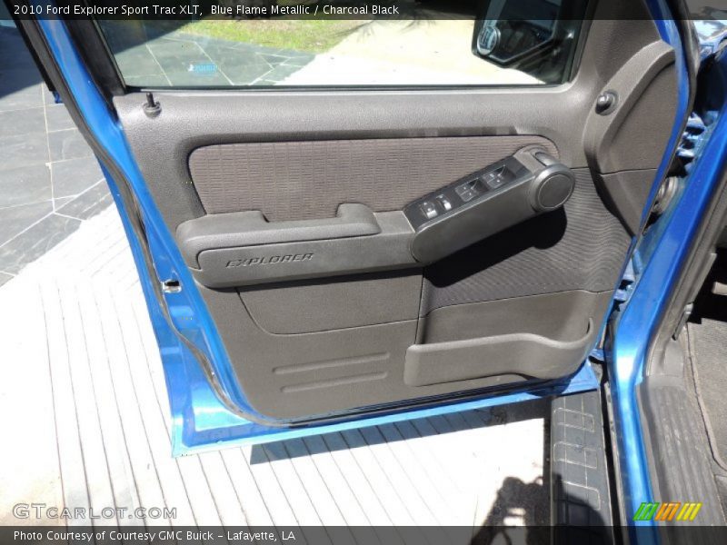 Blue Flame Metallic / Charcoal Black 2010 Ford Explorer Sport Trac XLT