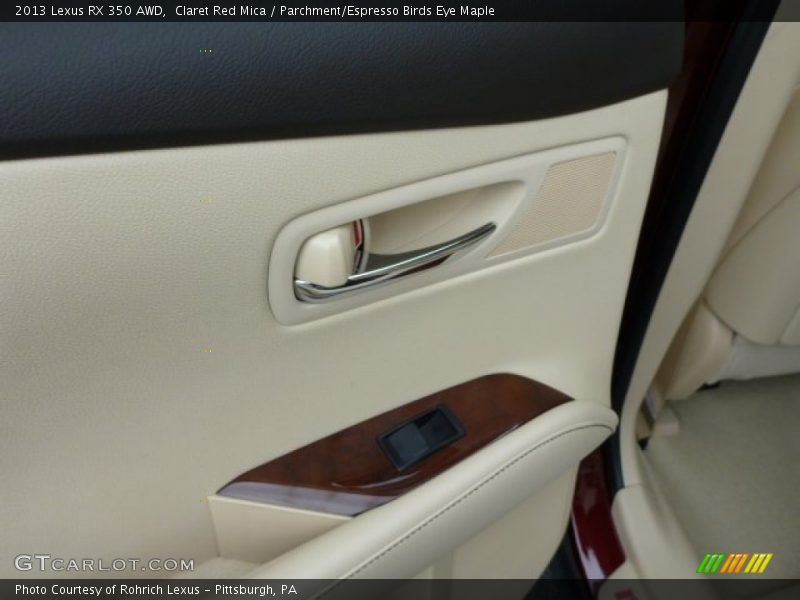 Claret Red Mica / Parchment/Espresso Birds Eye Maple 2013 Lexus RX 350 AWD