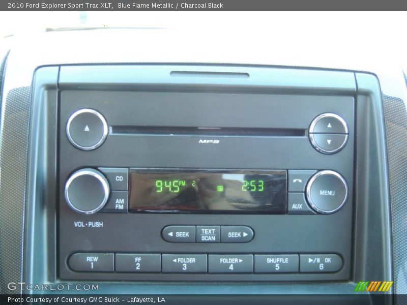Blue Flame Metallic / Charcoal Black 2010 Ford Explorer Sport Trac XLT