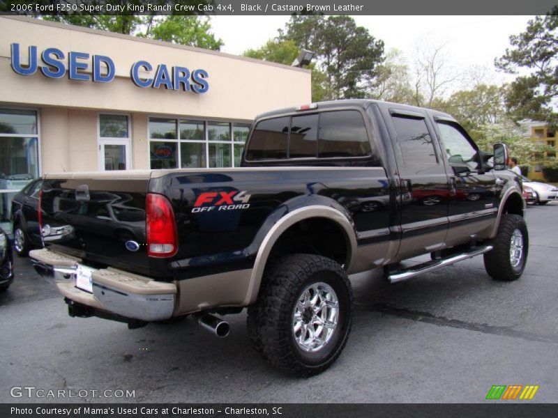 Black / Castano Brown Leather 2006 Ford F250 Super Duty King Ranch Crew Cab 4x4