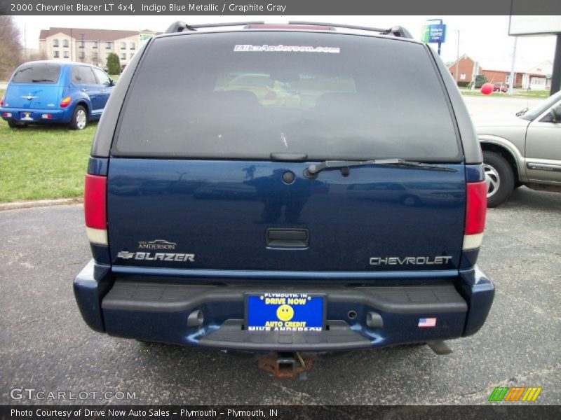 Indigo Blue Metallic / Graphite Gray 2000 Chevrolet Blazer LT 4x4