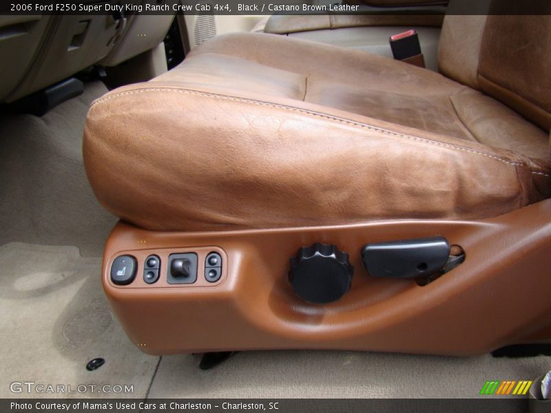 Black / Castano Brown Leather 2006 Ford F250 Super Duty King Ranch Crew Cab 4x4