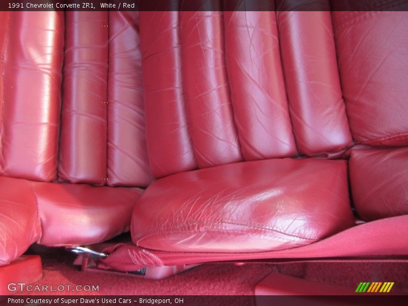 White / Red 1991 Chevrolet Corvette ZR1