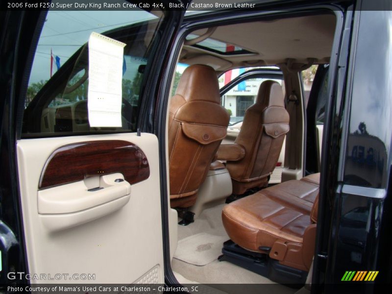 Black / Castano Brown Leather 2006 Ford F250 Super Duty King Ranch Crew Cab 4x4