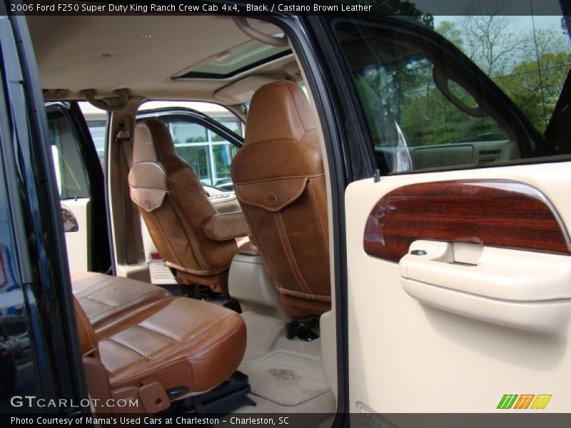Black / Castano Brown Leather 2006 Ford F250 Super Duty King Ranch Crew Cab 4x4
