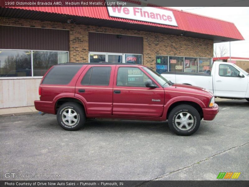 Medium Red Metallic / Light Beige 1998 Oldsmobile Bravada AWD