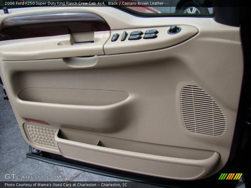 Black / Castano Brown Leather 2006 Ford F250 Super Duty King Ranch Crew Cab 4x4