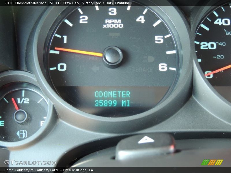 Victory Red / Dark Titanium 2010 Chevrolet Silverado 1500 LS Crew Cab