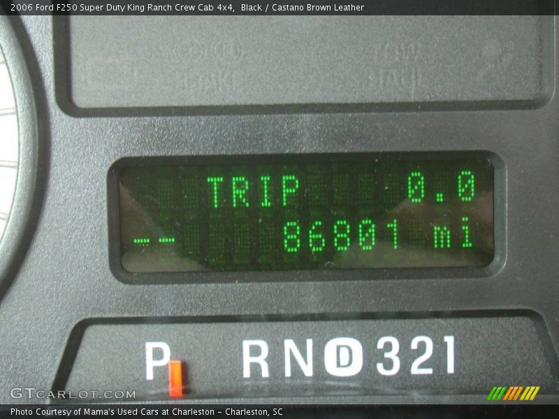 Black / Castano Brown Leather 2006 Ford F250 Super Duty King Ranch Crew Cab 4x4