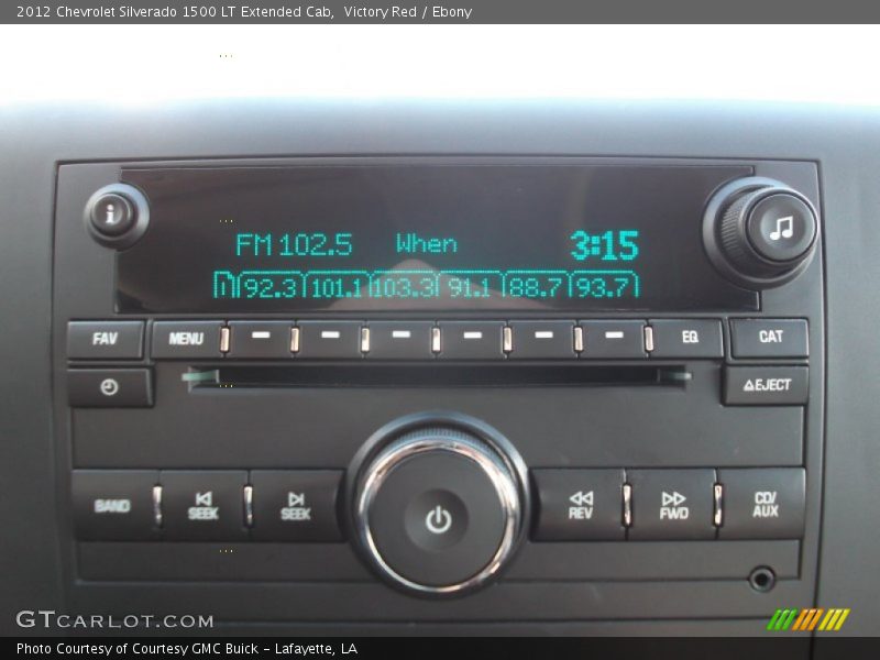 Audio System of 2012 Silverado 1500 LT Extended Cab