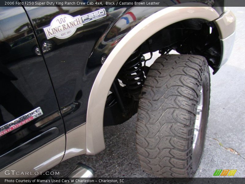 Black / Castano Brown Leather 2006 Ford F250 Super Duty King Ranch Crew Cab 4x4