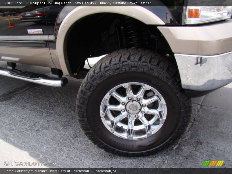 Black / Castano Brown Leather 2006 Ford F250 Super Duty King Ranch Crew Cab 4x4