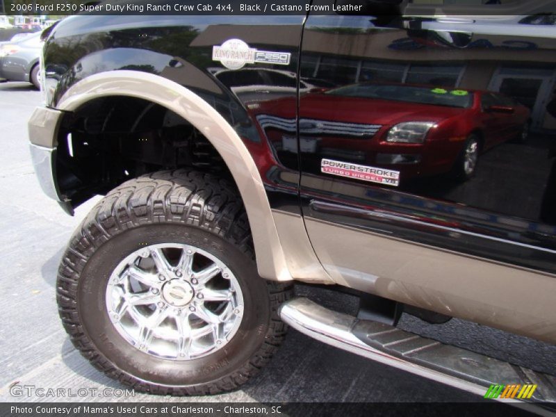 Black / Castano Brown Leather 2006 Ford F250 Super Duty King Ranch Crew Cab 4x4