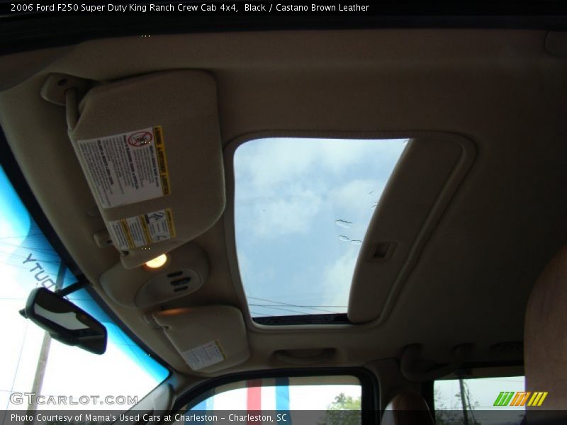 Black / Castano Brown Leather 2006 Ford F250 Super Duty King Ranch Crew Cab 4x4