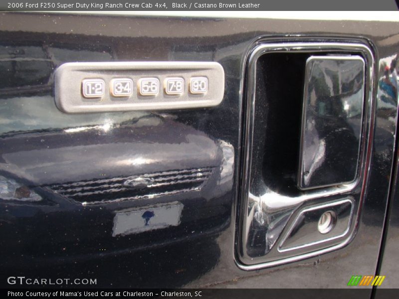 Black / Castano Brown Leather 2006 Ford F250 Super Duty King Ranch Crew Cab 4x4