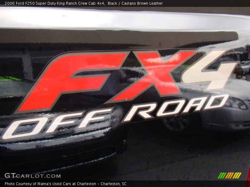 Black / Castano Brown Leather 2006 Ford F250 Super Duty King Ranch Crew Cab 4x4