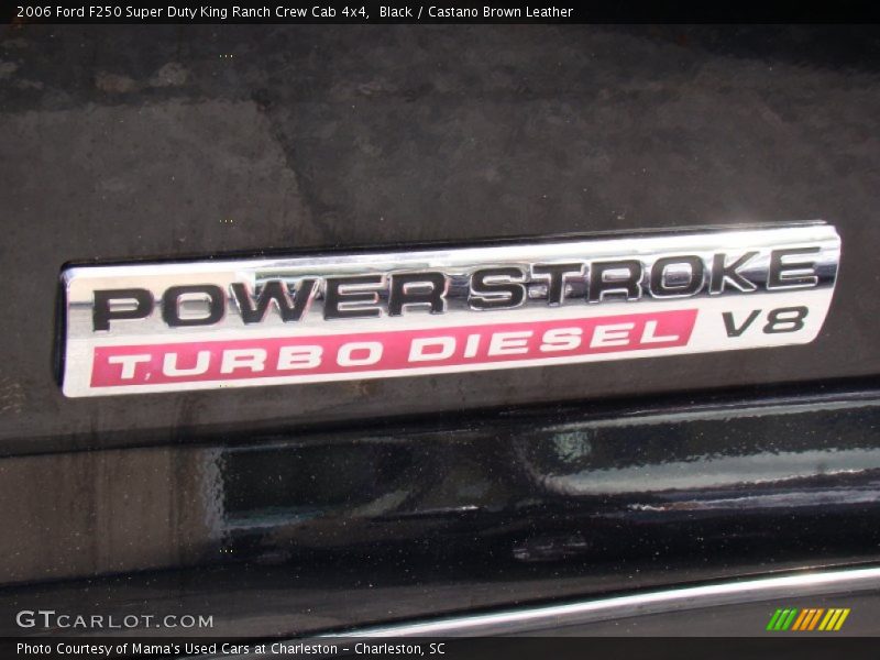 Black / Castano Brown Leather 2006 Ford F250 Super Duty King Ranch Crew Cab 4x4