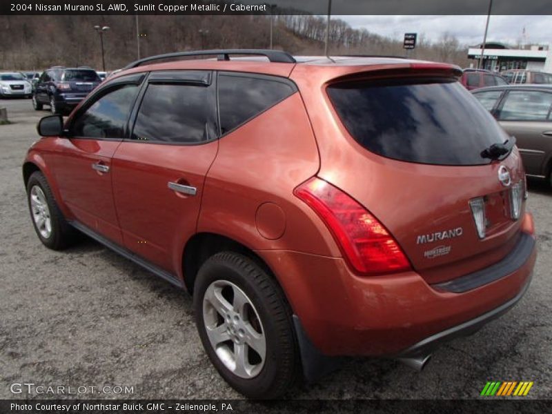 Sunlit Copper Metallic / Cabernet 2004 Nissan Murano SL AWD