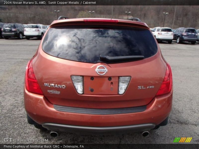 Sunlit Copper Metallic / Cabernet 2004 Nissan Murano SL AWD