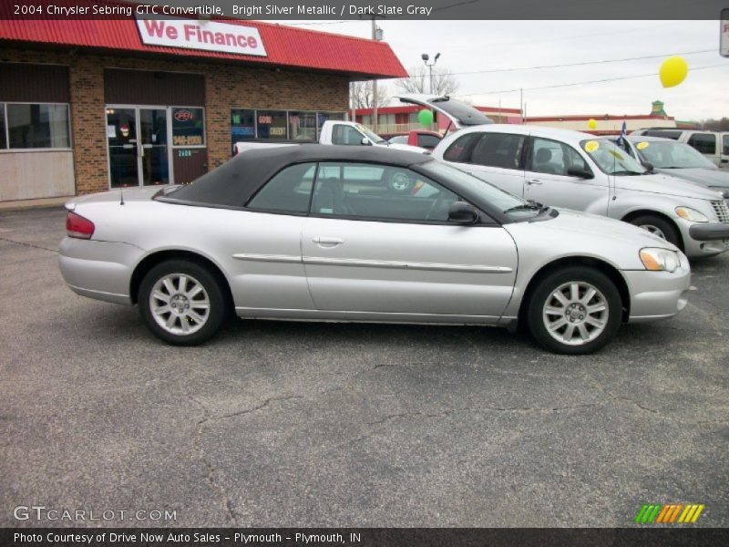Bright Silver Metallic / Dark Slate Gray 2004 Chrysler Sebring GTC Convertible